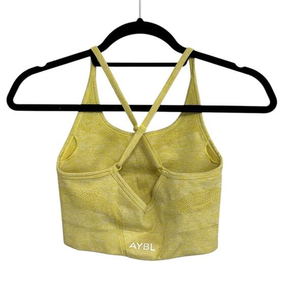 Aybl Crossback Sports Bra in Yellow - Size S - Picture 2 of 3